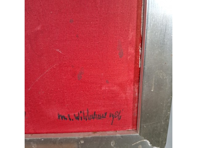 Schilderij, maya wildevuur, 1986 - afbeelding 5 van  8