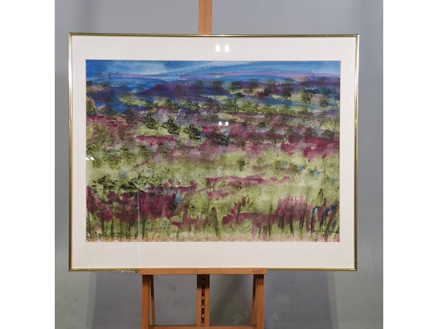Schilderij, maya wildevuur, 1992 - afbeelding 1 van  7
