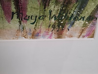 Schilderij, maya wildevuur, 1992 - afbeelding 4 van  7