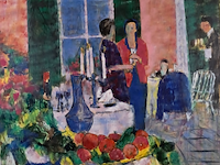 Schilderij, maya wildevuur, 1993 - afbeelding 1 van  8