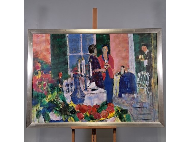 Schilderij, maya wildevuur, 1993 - afbeelding 2 van  8