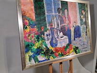 Schilderij, maya wildevuur, 1993 - afbeelding 4 van  8