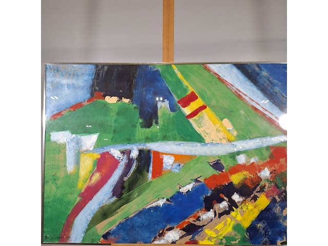 Schilderij, maya wildevuur, 1994 - afbeelding 3 van  8