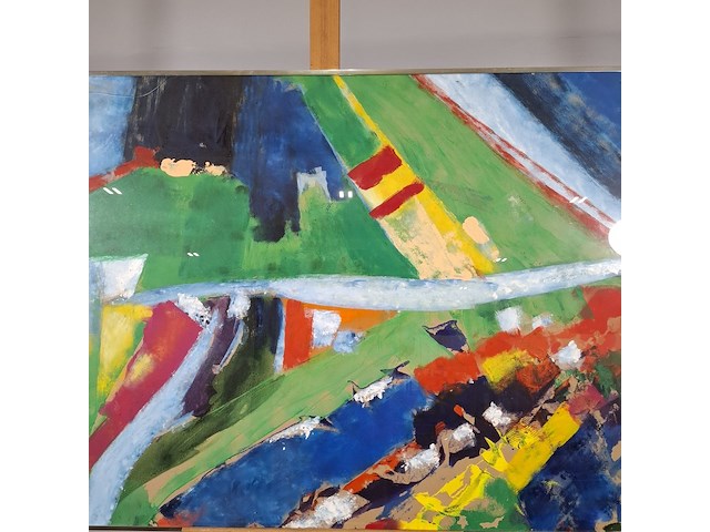 Schilderij, maya wildevuur, 1994 - afbeelding 4 van  8