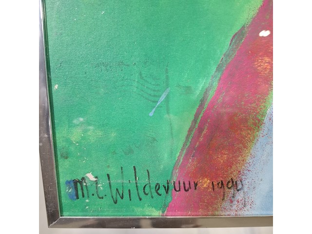 Schilderij, maya wildevuur, 1994 - afbeelding 6 van  8