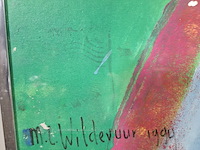 Schilderij, maya wildevuur, 1994 - afbeelding 6 van  8