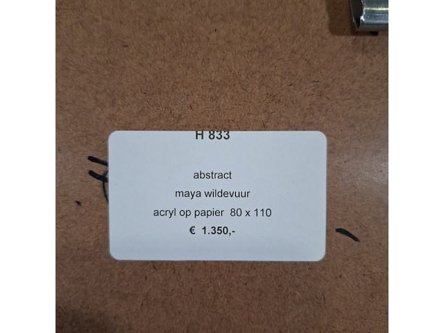 Schilderij, maya wildevuur, 1994 - afbeelding 8 van  8