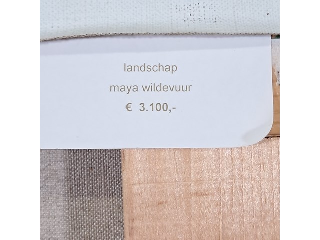 Schilderij, maya wildevuur, 1994 - afbeelding 2 van  10