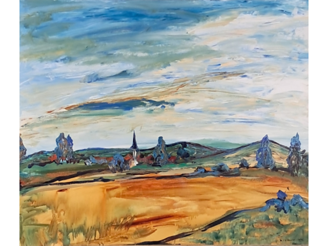 Schilderij, maya wildevuur, 1994 - afbeelding 1 van  10