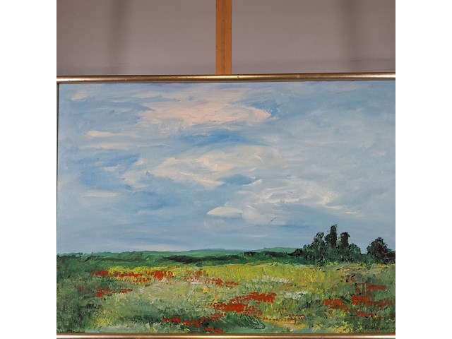 Schilderij, maya wildevuur, 1996 - afbeelding 3 van  8