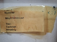 Schilderij, maya wildevuur, 2005 - afbeelding 8 van  8