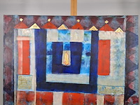 Schilderij, maya wildevuur, abstract, 1992 - afbeelding 2 van  7