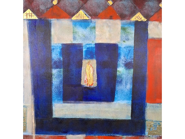 Schilderij, maya wildevuur, abstract, 1992 - afbeelding 4 van  7