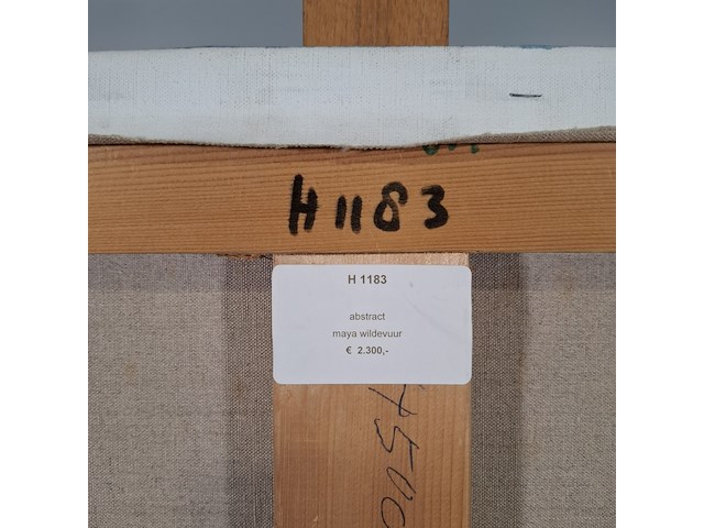 Schilderij, maya wildevuur, abstract, 1992 - afbeelding 7 van  7