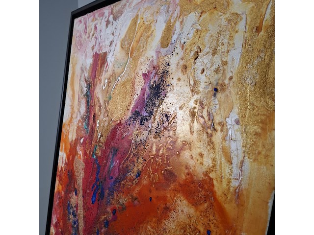 Schilderij, maya wildevuur, abstract, 1994 - afbeelding 6 van  10