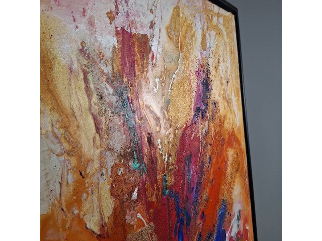 Schilderij, maya wildevuur, abstract, 1994 - afbeelding 7 van  10