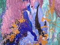 Schilderij, maya wildevuur, abstract, 2001 - afbeelding 4 van  9