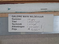 Schilderij, maya wildevuur, abstract, 2001 - afbeelding 8 van  9