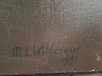 Schilderij, maya wildevuur, abstract - afbeelding 3 van  5