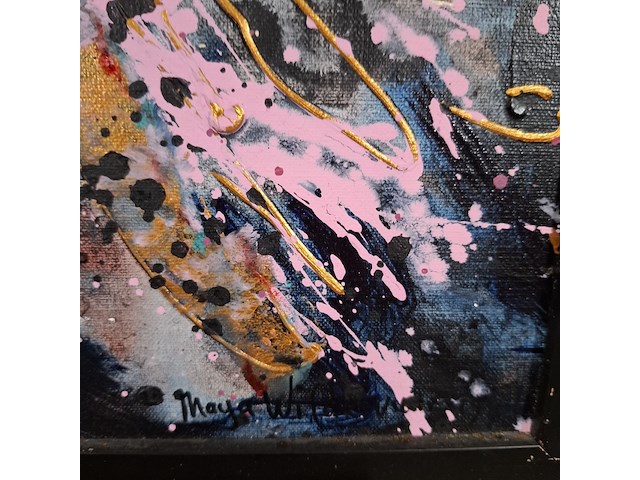 Schilderij, maya wildevuur, abstract - afbeelding 2 van  6