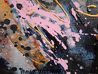 Schilderij, maya wildevuur, abstract - afbeelding 2 van  6