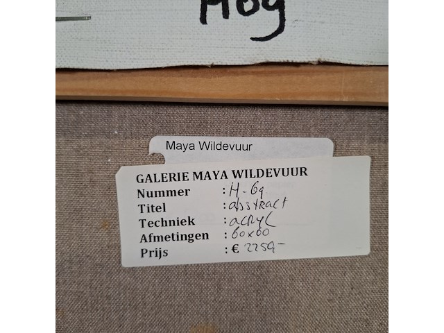 Schilderij, maya wildevuur, abstract - afbeelding 5 van  6