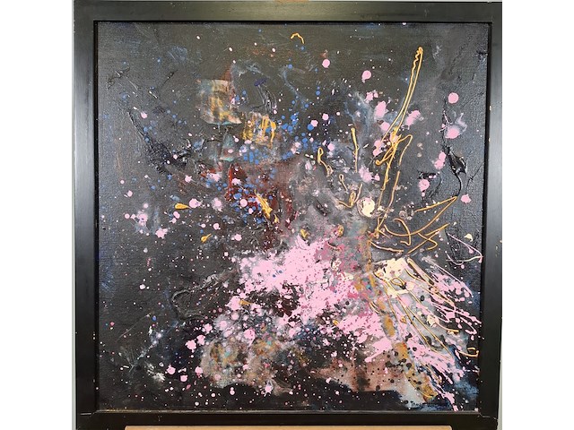 Schilderij, maya wildevuur, abstract - afbeelding 6 van  6