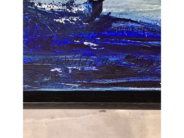 Schilderij, maya wildevuur, acille tanta, 1995 - afbeelding 3 van  6