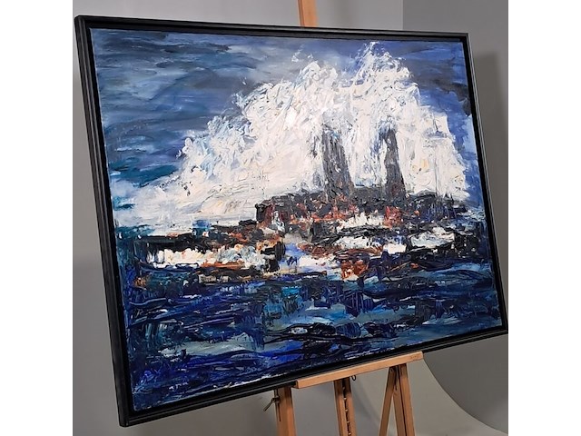 Schilderij, maya wildevuur, acille tanta, 1995 - afbeelding 5 van  6