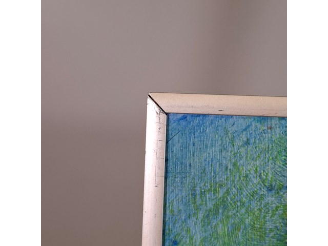 Schilderij, maya wildevuur, bloemenveld, 1991 - afbeelding 5 van  7
