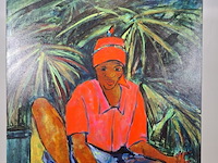 Schilderij, maya wildevuur, botswana, 2000 - afbeelding 3 van  7
