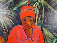 Schilderij, maya wildevuur, botswana, 2000 - afbeelding 4 van  7