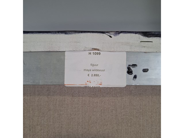 Schilderij, maya wildevuur, botswana, 2000 - afbeelding 7 van  7