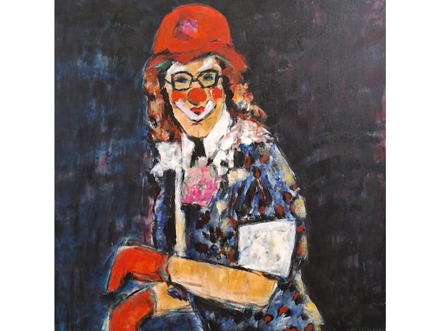 Schilderij, maya wildevuur, clown - afbeelding 1 van  8