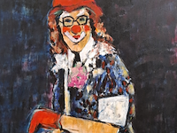 Schilderij, maya wildevuur, clown - afbeelding 1 van  8