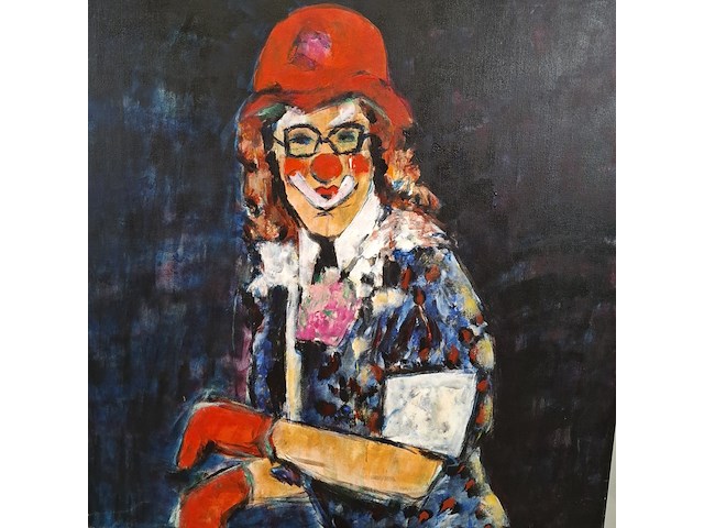 Schilderij, maya wildevuur, clown - afbeelding 6 van  8