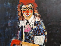 Schilderij, maya wildevuur, clown - afbeelding 6 van  8