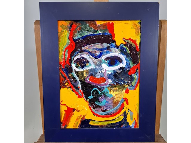 Schilderij, maya wildevuur, clown - afbeelding 1 van  6