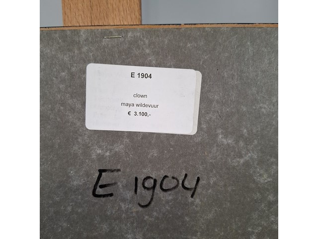 Schilderij, maya wildevuur, clown - afbeelding 6 van  6