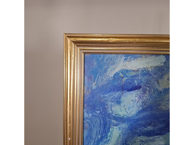 Schilderij, maya wildevuur, curaçao kleine knip, 2001 - afbeelding 6 van  7