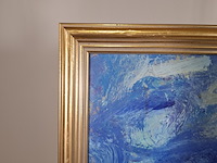 Schilderij, maya wildevuur, curaçao kleine knip, 2001 - afbeelding 6 van  7