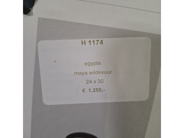 Schilderij, maya wildevuur, egypt - afbeelding 8 van  8