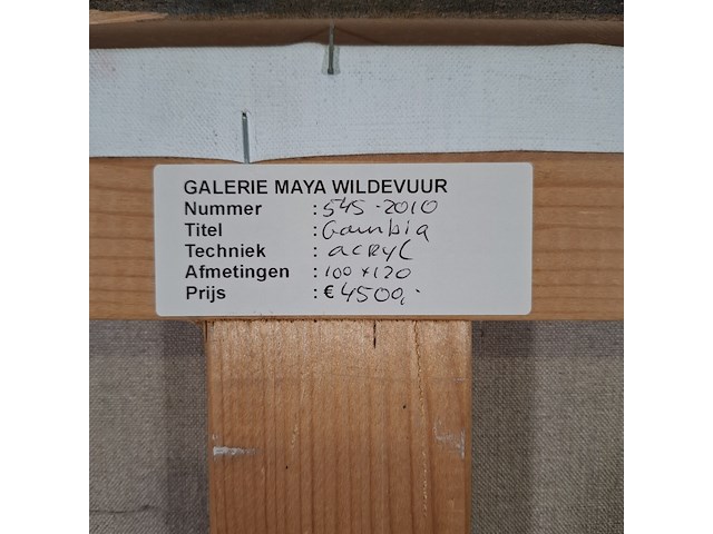 Schilderij, maya wildevuur, gambia - afbeelding 9 van  9