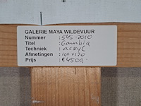 Schilderij, maya wildevuur, gambia - afbeelding 9 van  9