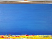 Schilderij, maya wildevuur, horizon, 1995 - afbeelding 5 van  10