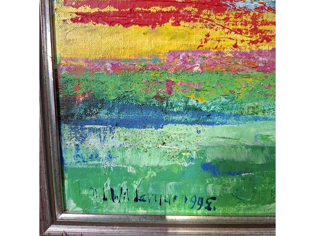 Schilderij, maya wildevuur, horizon, 1995 - afbeelding 7 van  10