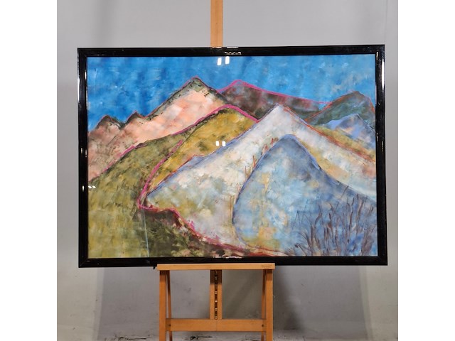 Schilderij, maya wildevuur, landschap - afbeelding 1 van  7