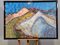 Schilderij, maya wildevuur, landschap - afbeelding 1 van  7