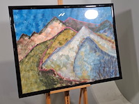 Schilderij, maya wildevuur, landschap - afbeelding 2 van  7