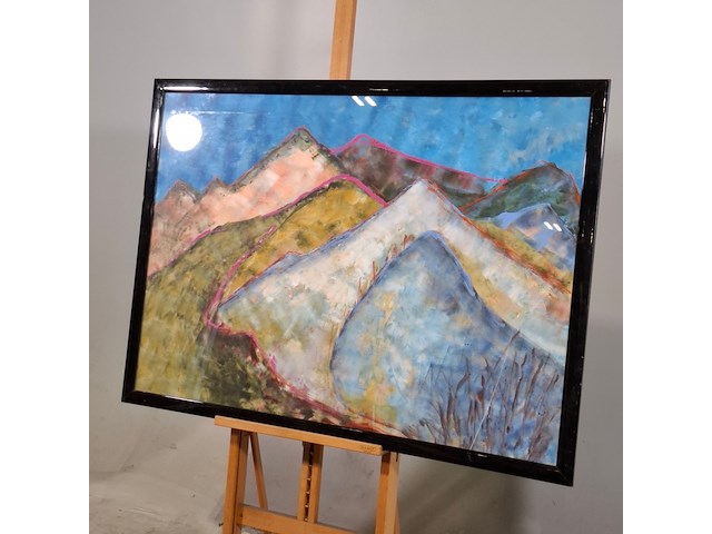 Schilderij, maya wildevuur, landschap - afbeelding 3 van  7